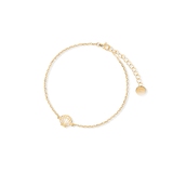 Bransoleta srebrna pozłacana