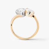 Pierścionek złoty z diamentami Nuova