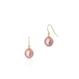 Kolczyki złote z perłą