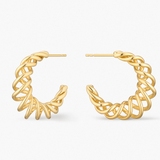 Kolczyki srebrne pozłacane