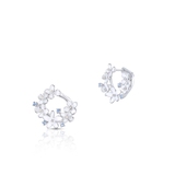 Kolczyki srebrne Kwiaty Nocy Biały Bez