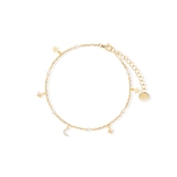 Bransoleta srebrna pozłacana z perłami