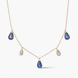 Naszyjnik złoty Kwiaty Nocy Bratki