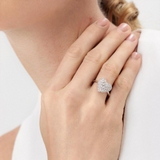 Pierścionek srebrny z cyrkoniami Emblems