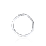 Pierścionek białe złoto z brylantami