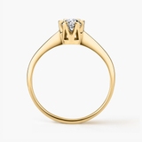 Pierścionek zaręczynowy złoty Jedyny