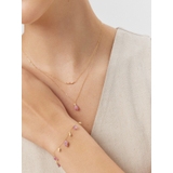 Bransoleta złota z różowymi turmalinami Saint Tropez