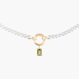 Wisiorek złoty z oliwinem