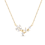 Naszyjnik srebrny z cyrkoniami