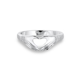 Pierścionek srebrny z motywem serca