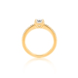 Pierścionek zaręczynowy złoty Szczęśliwy