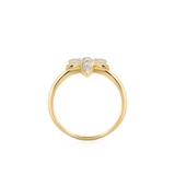 Pierścionek złoty z diamentami