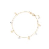 Bransoletka złota celebrytka z gwiazdkami
