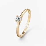 Pierścionek zaręczynowy złoty Niezwykły