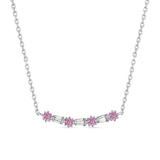 Naszyjnik srebrny z cyrkoniami