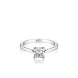 Pierścionek zaręczynowy białe złoto Niezwykły