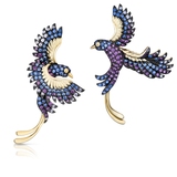 Kolczyki srebrne Preludium Paradise Birds