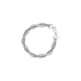 Bransoleta srebrna podwójny splot