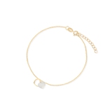 Bransoleta złota perłowe serca