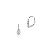 Kolczyki srebrne z cyrkoniami retro