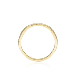 Pierścionek złoty z cyrkoniami