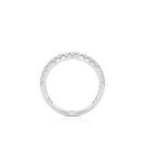 Pierścionek białe złoto z diamentami