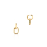 Kolczyki srebrne pozłacane