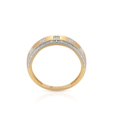 Pierścionek złoty z diamentami