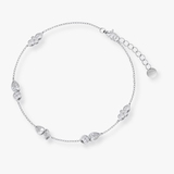 Bransoleta srebrna z cyrkoniami