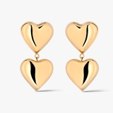 Kolczyki Double Heart Love Fever