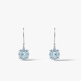 Kolczyki srebrne z topazami Szekspirowska