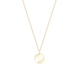 Wisiorek złoty literka I