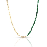 Naszyjnik srebrny pozłacany