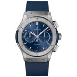 ZEGAREK HUBLOT CLASSIC FUSION CHRONOGRAPH TITANIUM BLUE