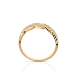 Pierścionek złoty ażurowy