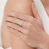 Pierścionek złoty z cyrkoniami Ceremonials