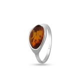 Pierścionek srebrny z burszytnem