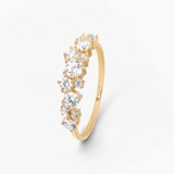 Pierścionek złoty z cyrkoniami Ceremonials