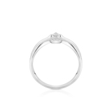 Pierścionek srebrny z cyrkonią