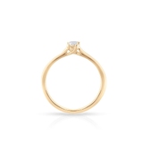 Pierścionek zaręczynowy złoty Królewski