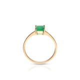 Pierścionek złoty z agatem