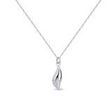 Naszyjnik srebrny z cyrkoniami