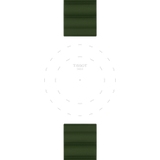 Silikonowy pasek khaki Tissot 22 mm