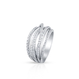 Pierścionek srebrny z cyrkoniami