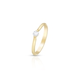 Pierścionek złoty z brylantem