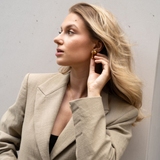 Kolczyki pozłacane półkule Picky Pica