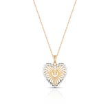 Wisiorek złoty ażurowe serce