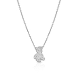 Naszyjnik srebrny miś z cyrkoniami