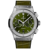 ZEGAREK HUBLOT CLASSIC FUSION CHRONOGRAPH TITANIUM GREEN