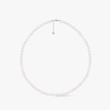 Naszyjnik srebrny z perłami